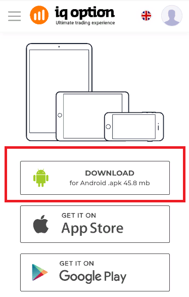Download IQ Option Android apk