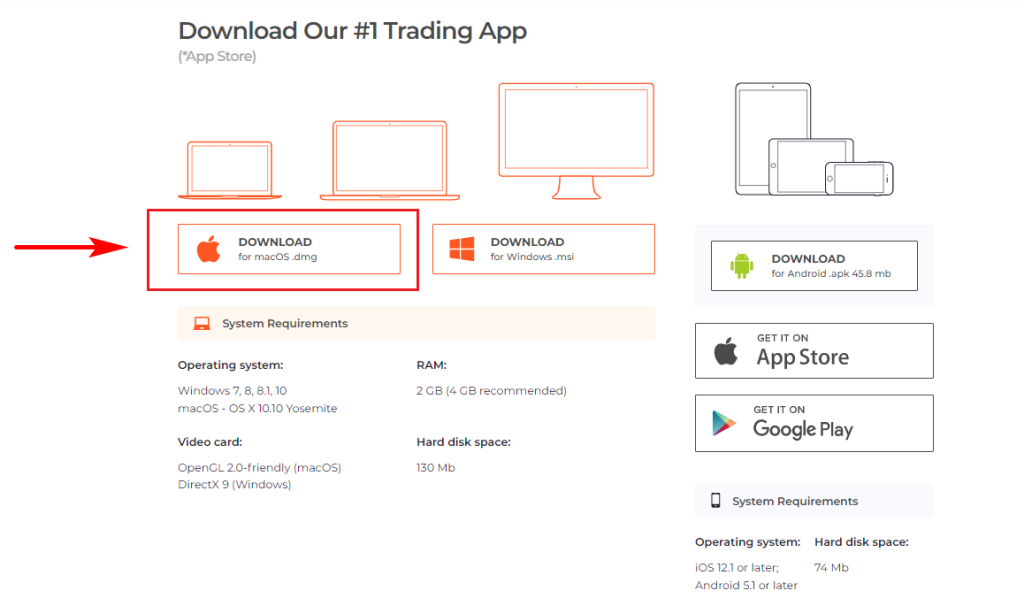 Download IQ Option App for MacOS