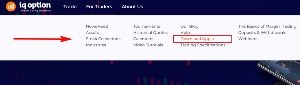 Download IQ Option App on the official website